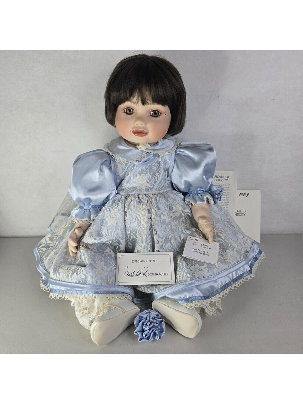 Marie Osmond Fine Porcelain "Toddler" Collector Doll Limited Olive May Rare